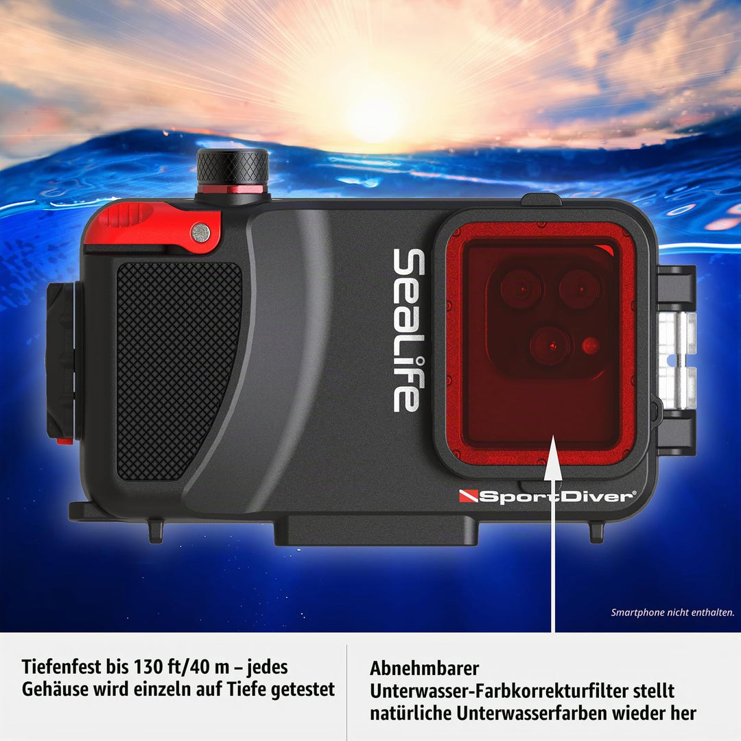 Unterwasser-Gehäuse Smartphone wasserdicht bis 40 m für iPhone &amp; Android - Bild 5