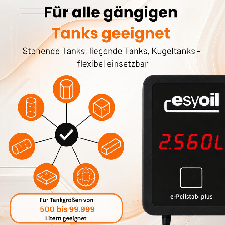 Heizöltank Füllstandsanzeige digital für 500–9.999 L Öltanks - Bild 4