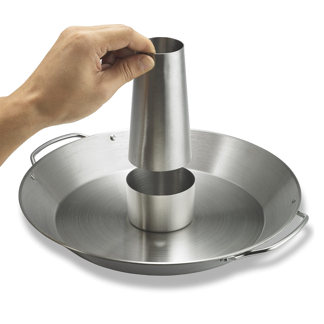 Hähnchenbräter Edelstahl mit Beilagenschale für Grill &amp; Backofen - Bild 5