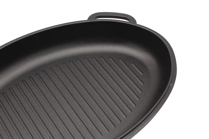Aluguss-Bräter 38 cm mit Grilldeckel 2-in-1 für Ofen und Herd - Bild 5