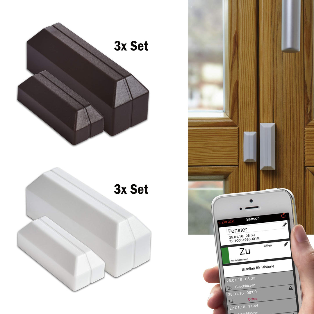 Tür- und Fensterkontaktsensor Smart Home 3er-Set 868 MHz - Bild 6