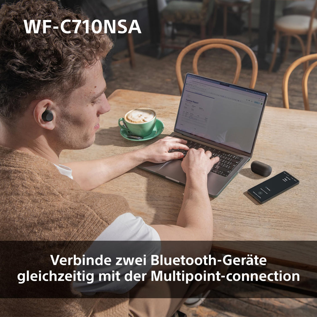 True-Wireless In-Ear Kopfhörer mit ANC 40h Akku IPX4 schwarz - Bild 8