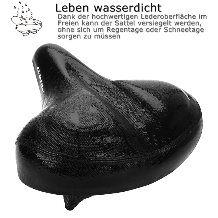 Fahrradsattel Extra Breit Memory-Schaum mit Dual-Federung Universal - Bild 4