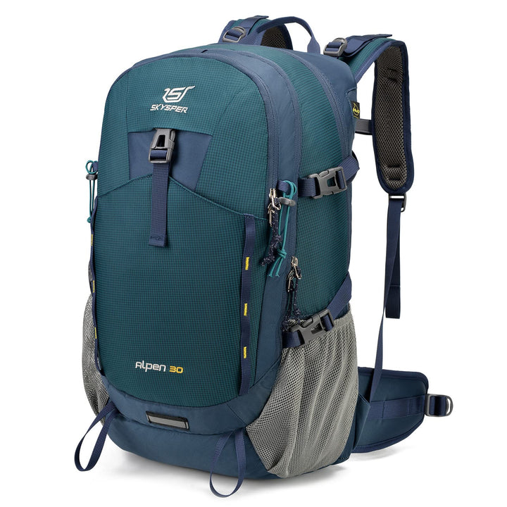 Wanderrucksack 30L mit Netzrücken und Hüftgurt für Trekking