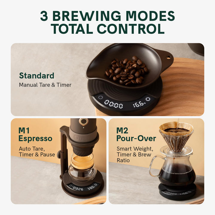 Kaffeewaage mit Timer 2kg/0,1g Präzision 3 Brühmodi - Bild 3