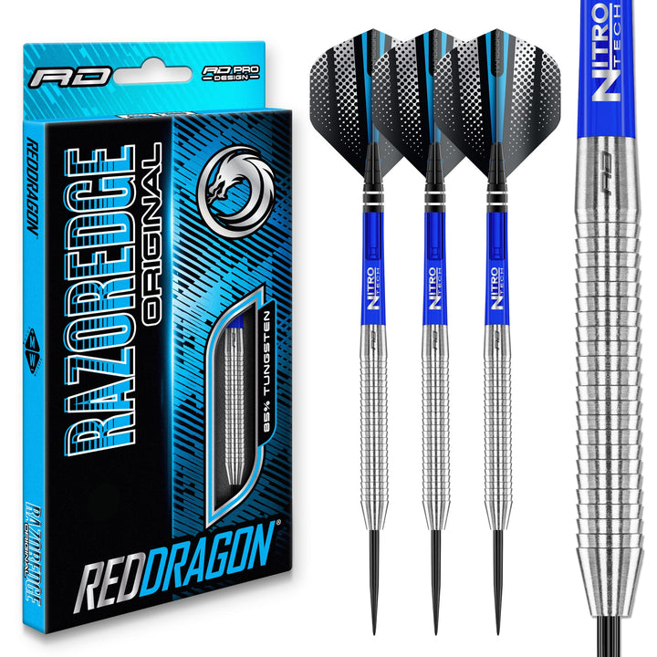 Steel-Tip Darts 85% Wolfram 23g mit Flights und Schäften