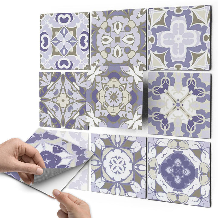Fliesensticker Mosaik Vinyl selbstklebend 10x10 cm 36-teilig Bad Küche