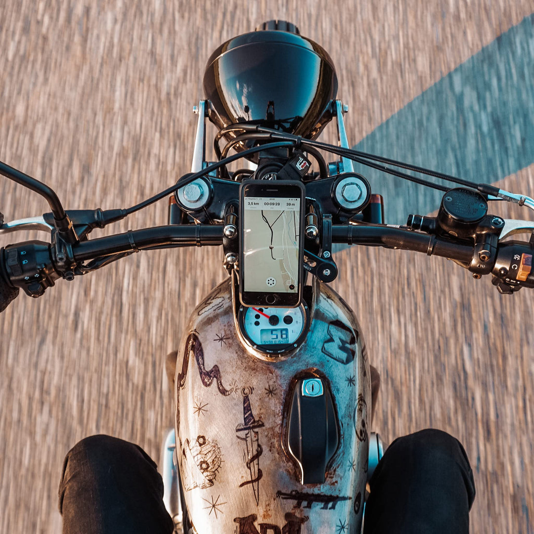 Motorrad Handyhalterung iPhone 12 Pro Max wasserdicht mit Case - Bild 5