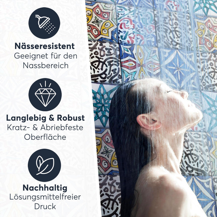 Fliesenfolie Spanisches Mosaik 20x20 cm selbstklebend 18er-Set - Bild 5
