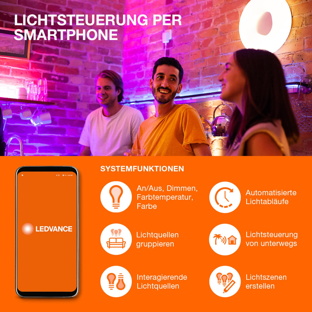 LED Panel Deckenleuchte Smart WiFi 60x30cm dimmbar Tunable White - Bild 4