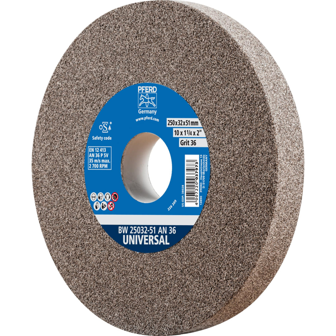 Schleifbockscheibe 250x32mm Normalkorund Körnung 36 für Stahl