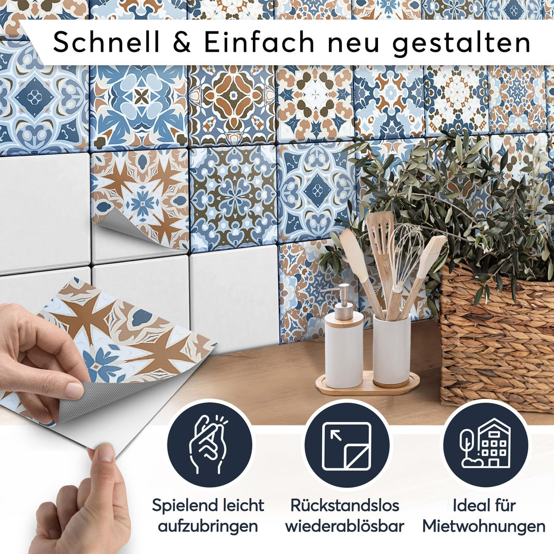 Fliesenfolie Vinyl selbstklebend 15x15 cm 36-teilig New York City - Bild 2
