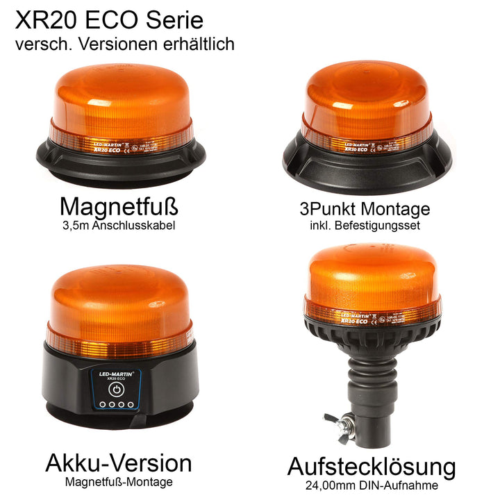 Rundumleuchte Gelb Akku USB kabellos ECE-R65 Magnet 220 km/h - Bild 2