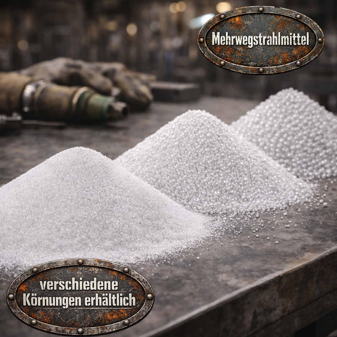 Glasperlen Strahlmittel 100–200 µm für Metall und Kunststoff 25 kg - Bild 3