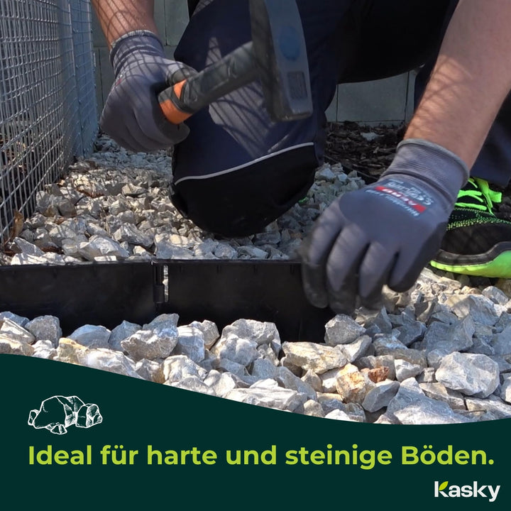 Rasenkante Kunststoff flexibel 10,7 m Stecksystem schwarz - Bild 6