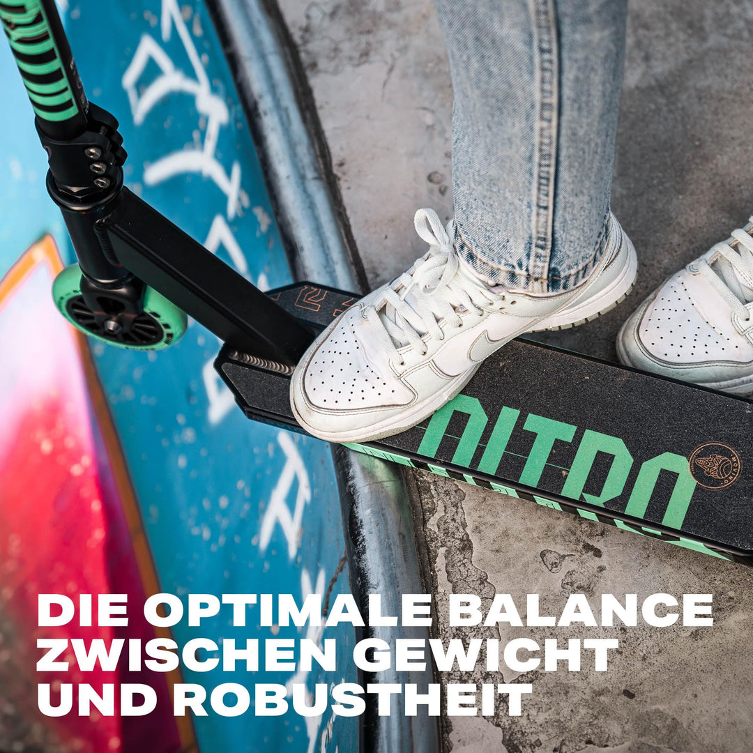 Stunt Scooter Aluminium-Deck 100mm ABEC-9 für Skatepark und Tricks - Bild 8
