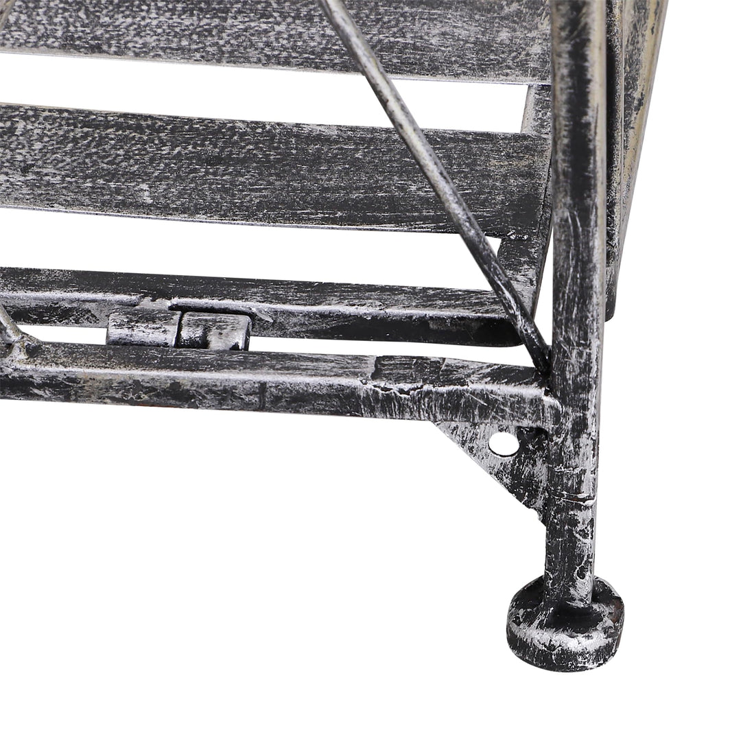 Pflanzregal 3 Etagen klappbar Metall für Balkon &amp; Garten 44x96cm - Bild 9