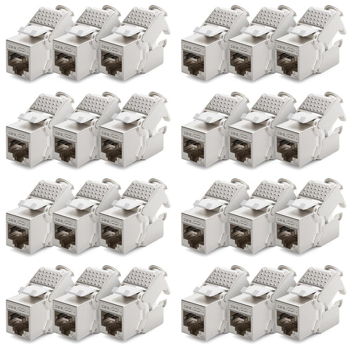 Keystone Modul CAT 6a STP RJ45 500MHz 10 Gbit/s – 24er Set