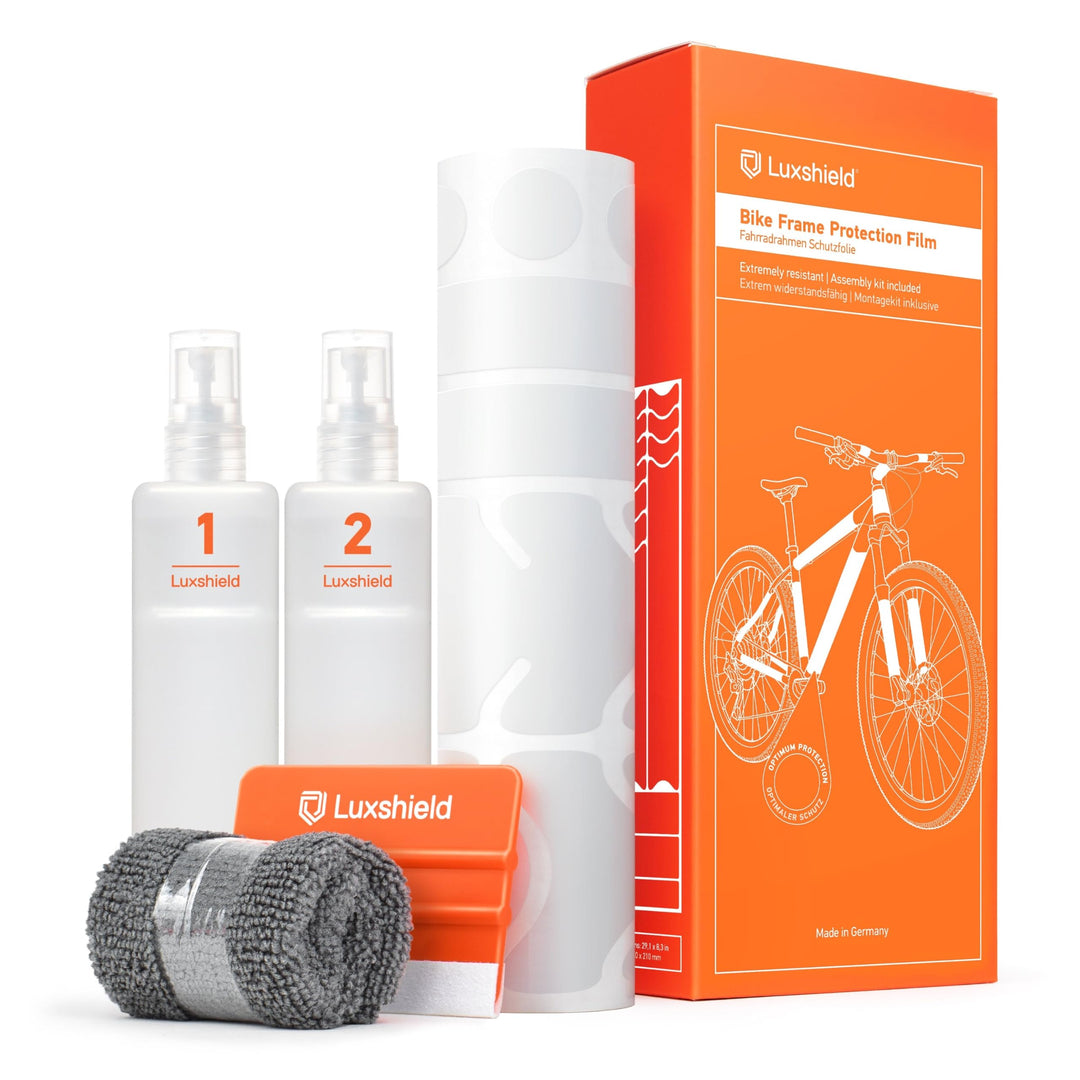 Fahrrad Lackschutzfolie 21-teilig transparent matt selbstklebend