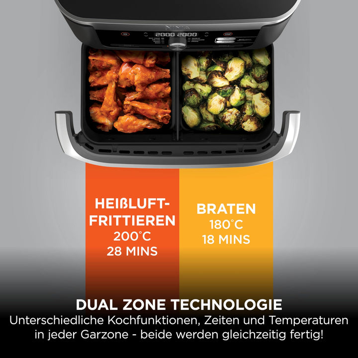 Heissluftfritteuse Dual Zone 10,4 L FlexDrawer fuer 8+ Personen - Bild 7