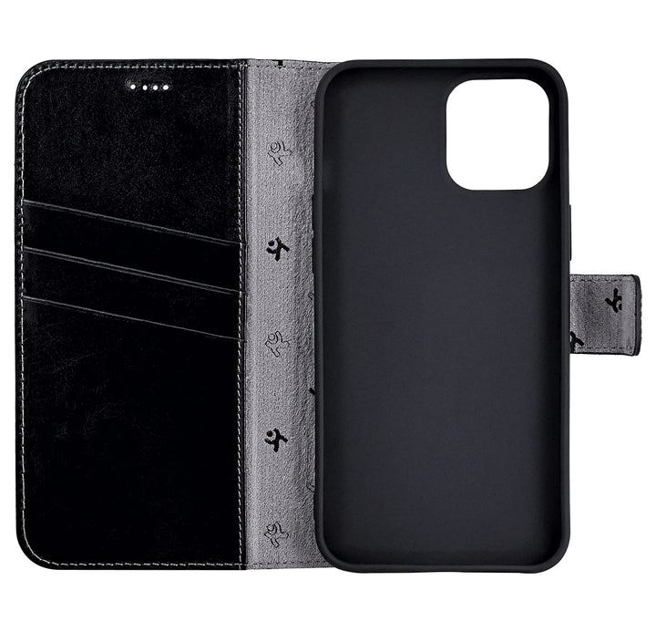 Handy-Lederhülle iPhone 12 mini Echtleder Slim mit 3 Kartenfächern - Bild 2