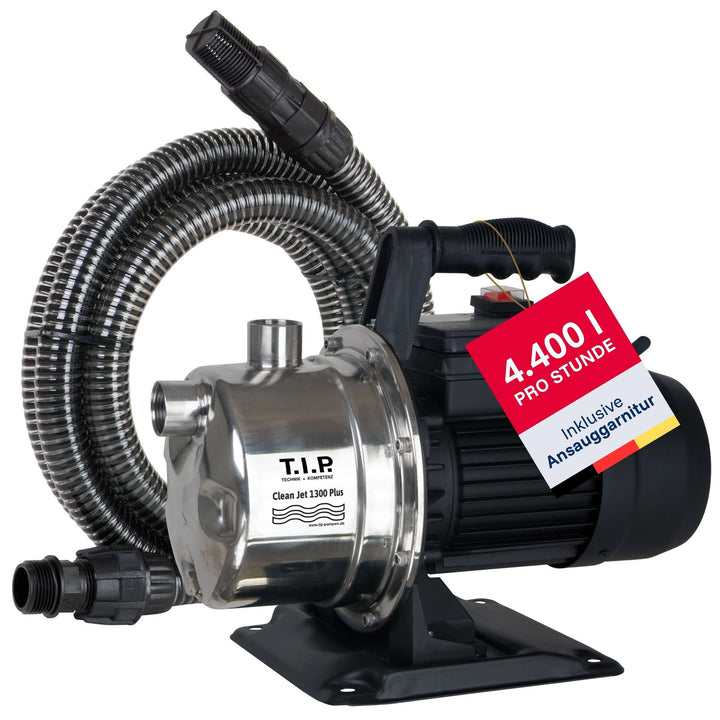 Gartenpumpe Edelstahl selbstansaugend 4.400 l/h 5,0 bar 1.200W