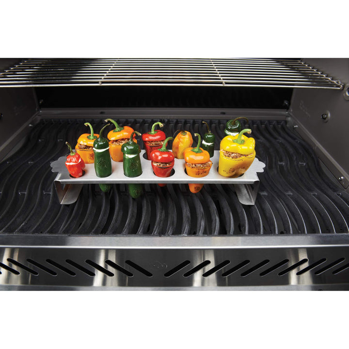 Jalapeno- und Paprika-Grillhalter Edelstahl 33x10x5 cm - Bild 4