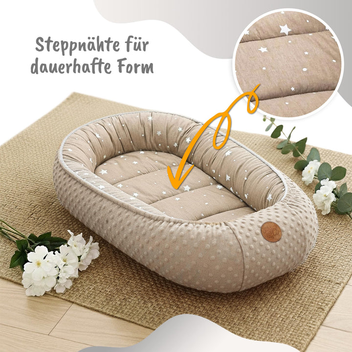 Babynest Minky Giraffen-Design für Babybett und Kinderbett - Bild 4