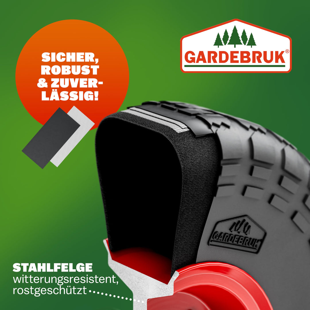 Sackkarre klappbar 200 kg Tragkraft Luftbereifung Stahl blau - Bild 3