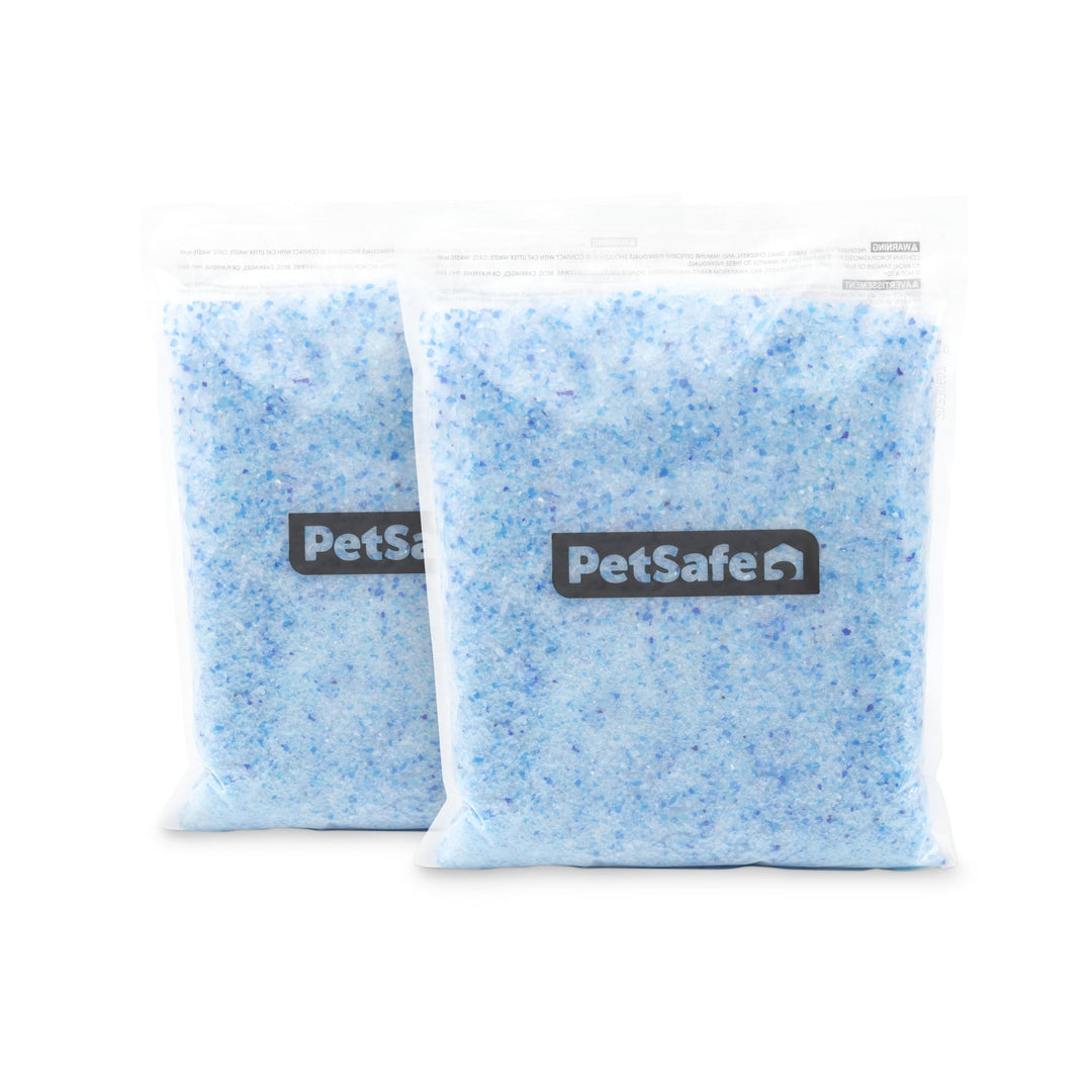Kristall-Katzenstreu Blau 2x2 kg, 99% staubfrei, Geruchskontrolle