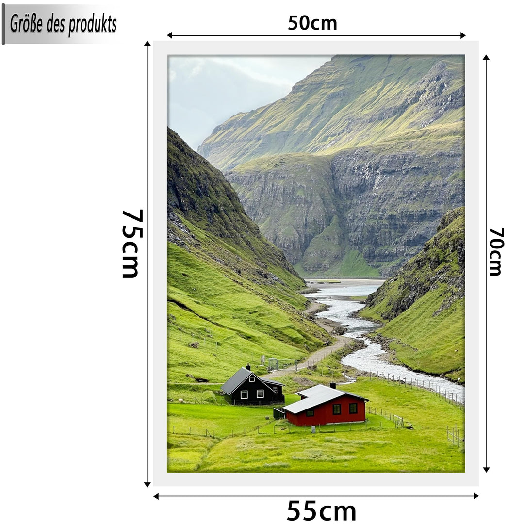 Bilderrahmen 50x70 cm Weiss MDF mit Acrylglas 3er Set - Bild 4