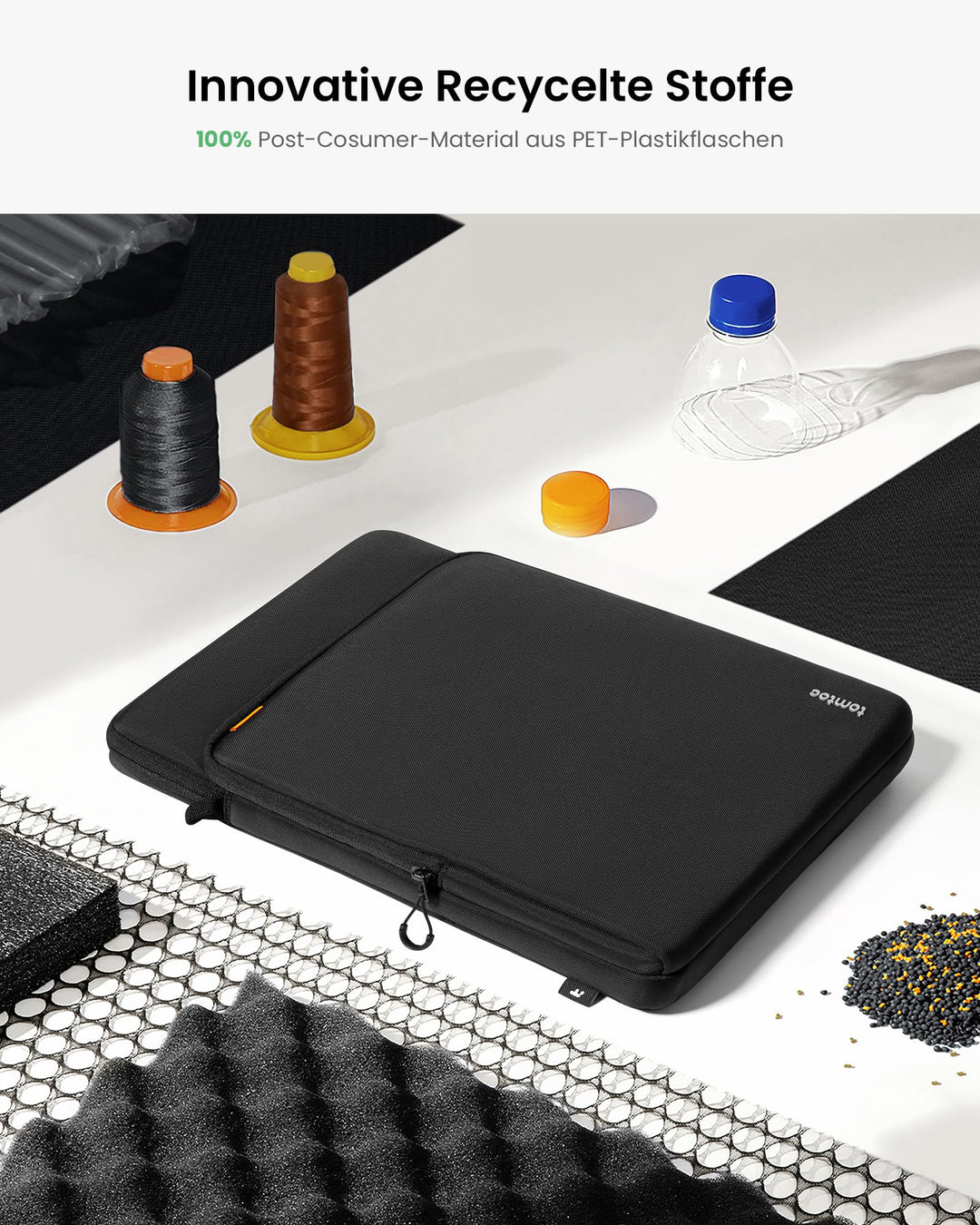 Tablet Tasche 11 Zoll 360°-Schutz wasserabweisend mit Schultergurt - Bild 5