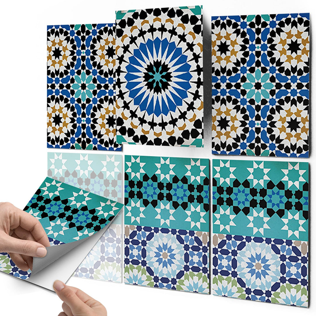 Fliesenfolie Türkisches Mosaik selbstklebend 15x20 cm 24-teilig