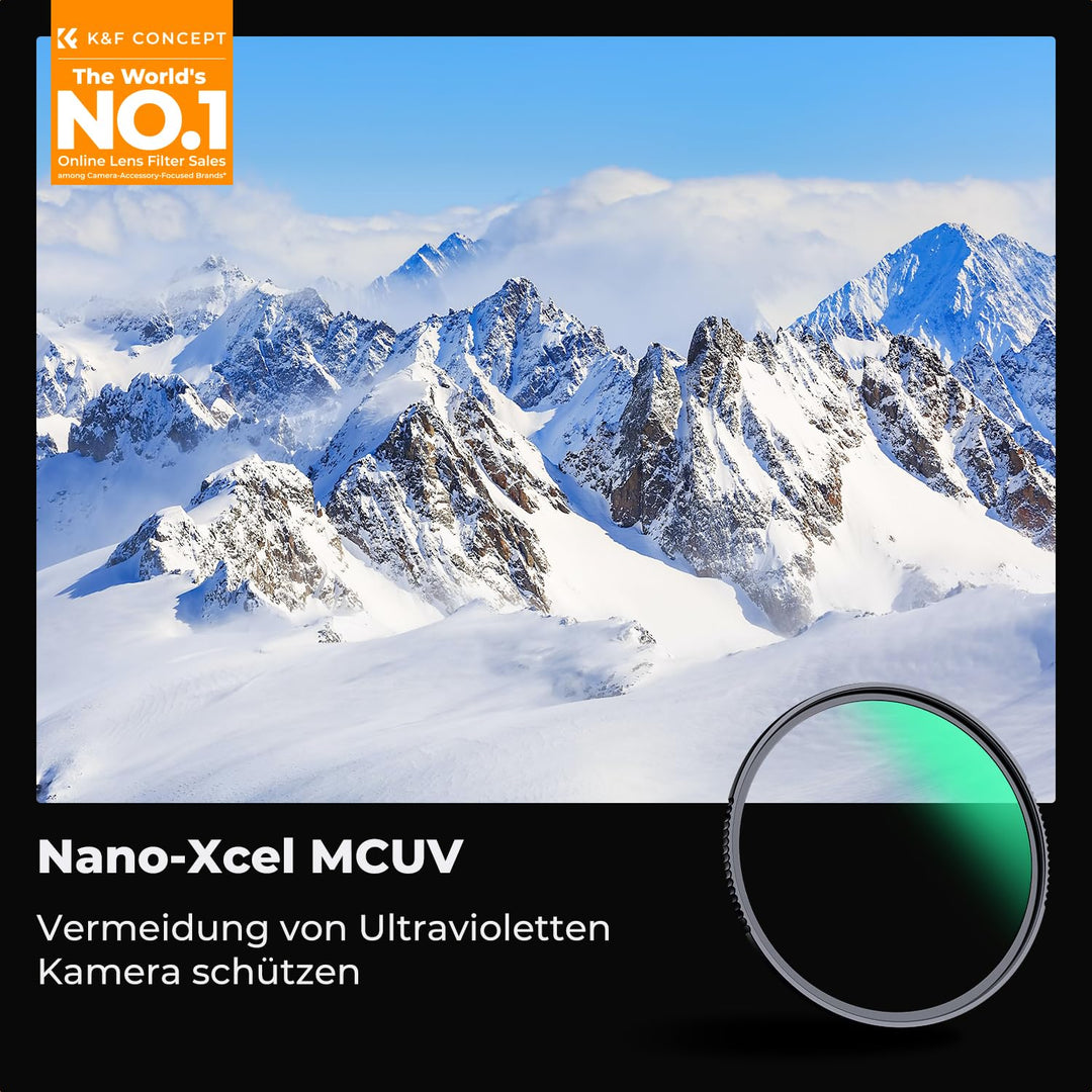 UV-Schutzfilter 67mm 28-Schicht Nanobeschichtung für Objektive - Bild 2