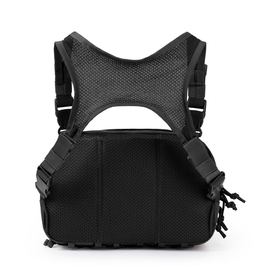 Taktische Brusttasche MOLLE Chest Rig Cordura Schwarz 540g - Bild 2