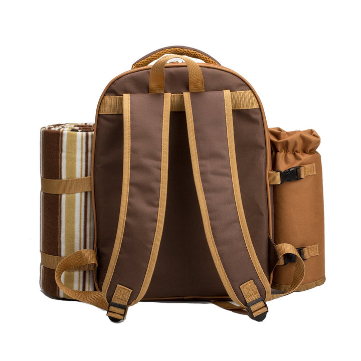 Picknickrucksack 2 Personen mit Kühlfach, Decke und Besteck-Set - Bild 7