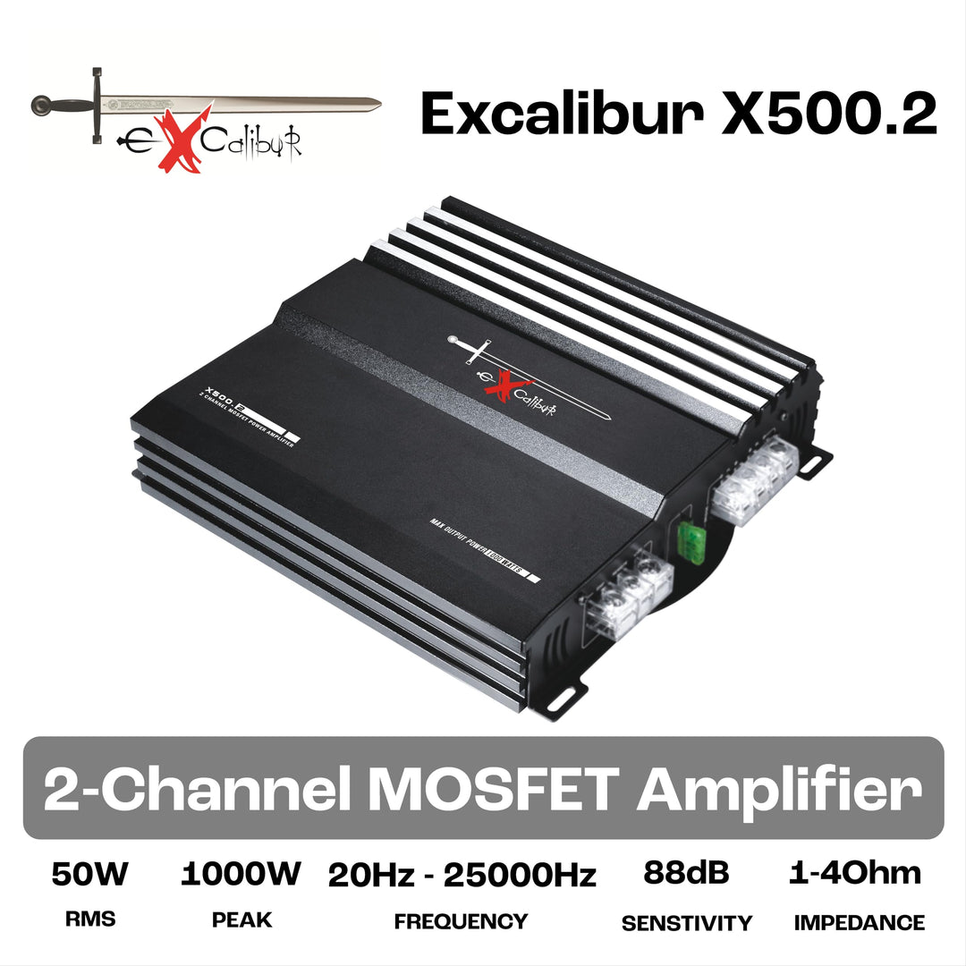 Auto Verstärker 2-Kanal MOSFET 1000W 2x50W RMS 1-4 Ohm Endstufe - Bild 7