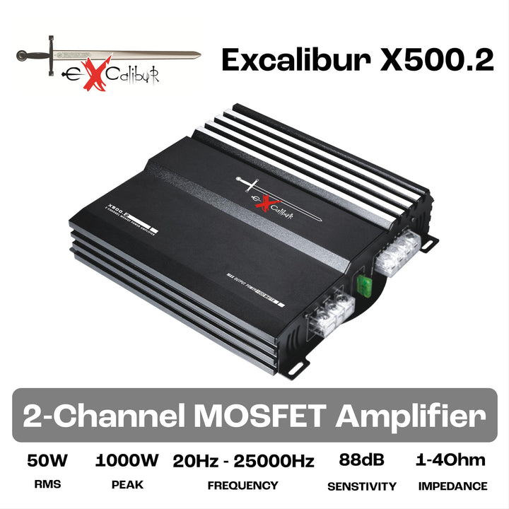 Auto Verstärker 2-Kanal MOSFET 1000W 2x50W RMS 1-4 Ohm Endstufe - Bild 7