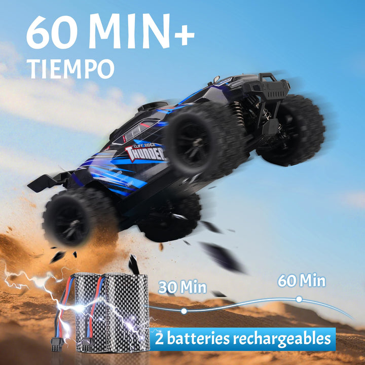 RC Auto 1:18 Offroad 4WD 40 km/h mit 2 LiPo-Akkus Blau - Bild 4