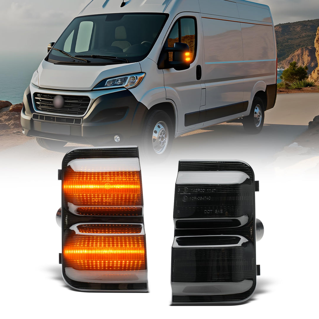 LED Spiegelblinker Fiat Ducato 250 290 CANBUS E4 IP67 schwarz - Bild 9