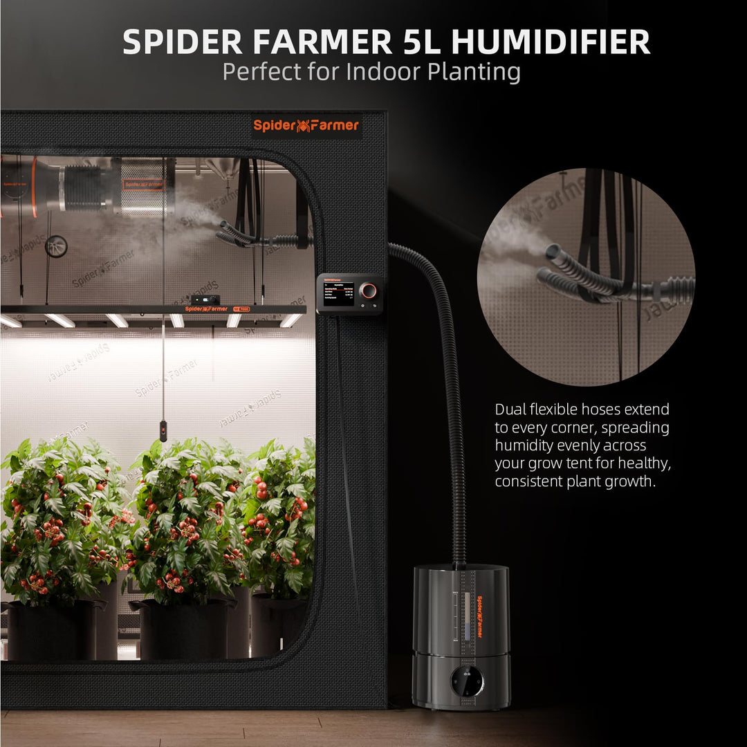 Growzelt Luftbefeuchter 5L Smart mit Timer 4 Nebelstufen 35-95% - Bild 2