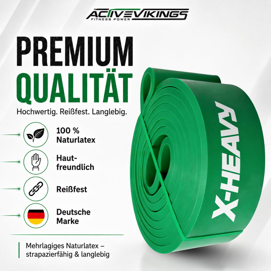 Widerstandsband X-Heavy 29-80 kg Naturlatex für Klimmzüge &amp; Krafttraining - Bild 2