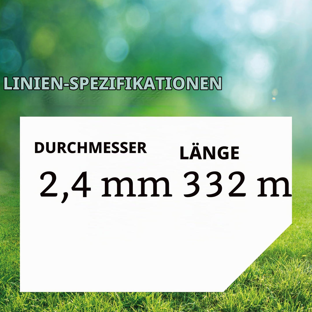 Trimmerfaden Stern 2,4mm x 332m Nylon Gelb für Rasentrimmer - Bild 2