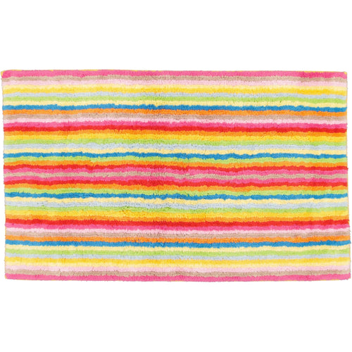 Badteppich Streifen 100% Baumwolle Wendeteppich Multicolor