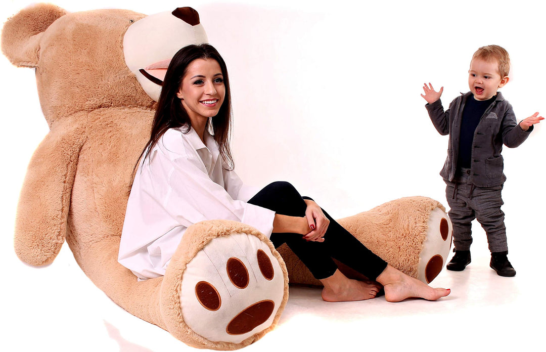 Teddybär XXL 200 cm Plüsch braun hypoallergen Kuscheltier - Bild 3