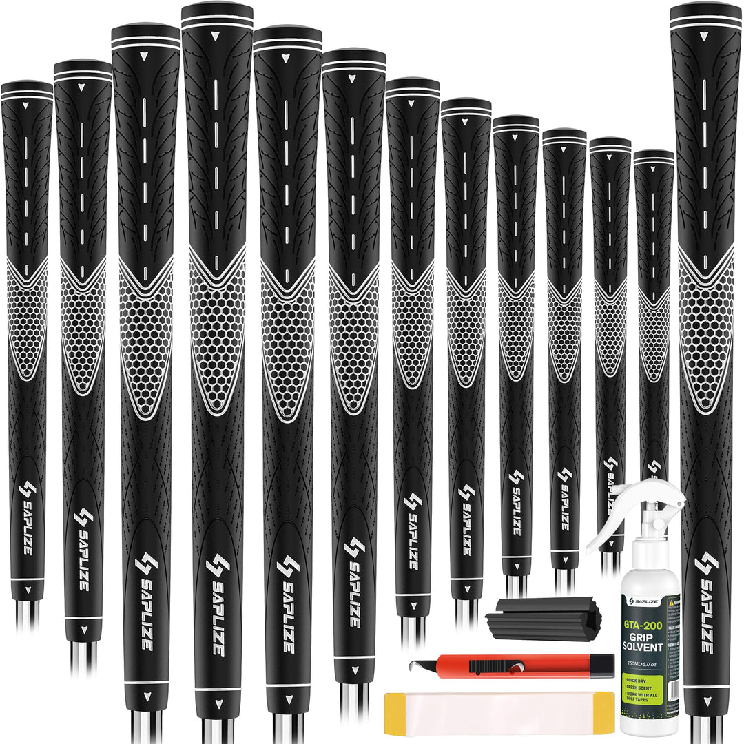 Golfgriffe Gummi 13er-Set mit Regripping-Kit Standard weiss