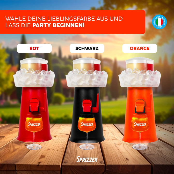 Spritz-Dispenser manuell mit Eisbehälter 3 Liter für Aperitif - Bild 5