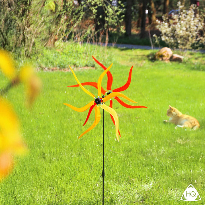 Windrad Garten Sunbeam mit Standstab Ripstop-Polyester Windspiel - Bild 6