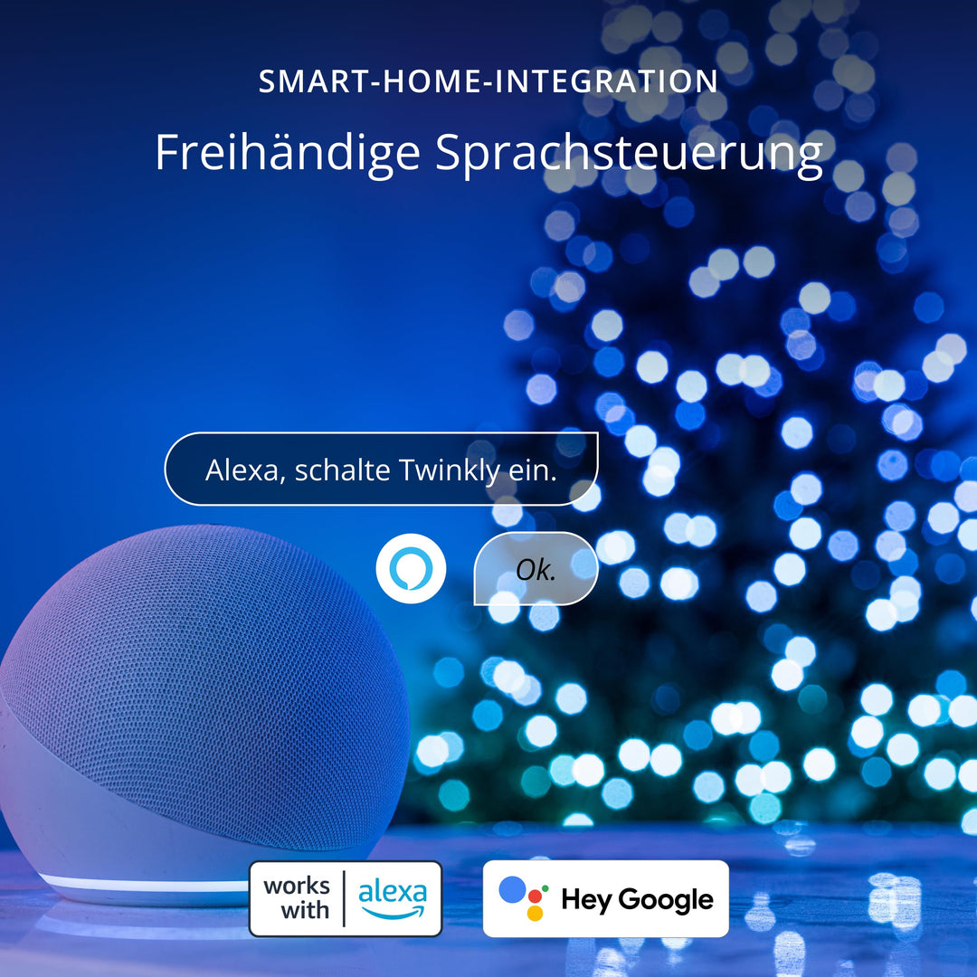 LED-Lichterkette Smart RGB+Weiss 400 LEDs 32m IP44 App-Steuerung - Bild 6