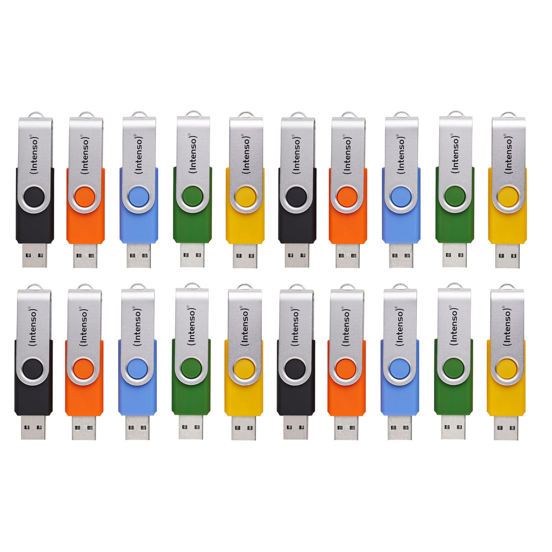 USB-Stick Set 4GB 20er-Pack USB 2.0 farbig sortiert